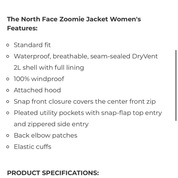 THE NORTH FACE ‘Zoomie’ Jacket BLACK - Picture 3 of 13